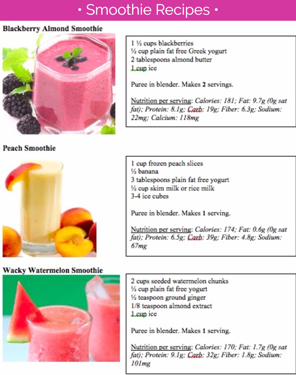 Simple Healthy Smoothie Recipes
 Smoothie Recipes For Ninja Bullet