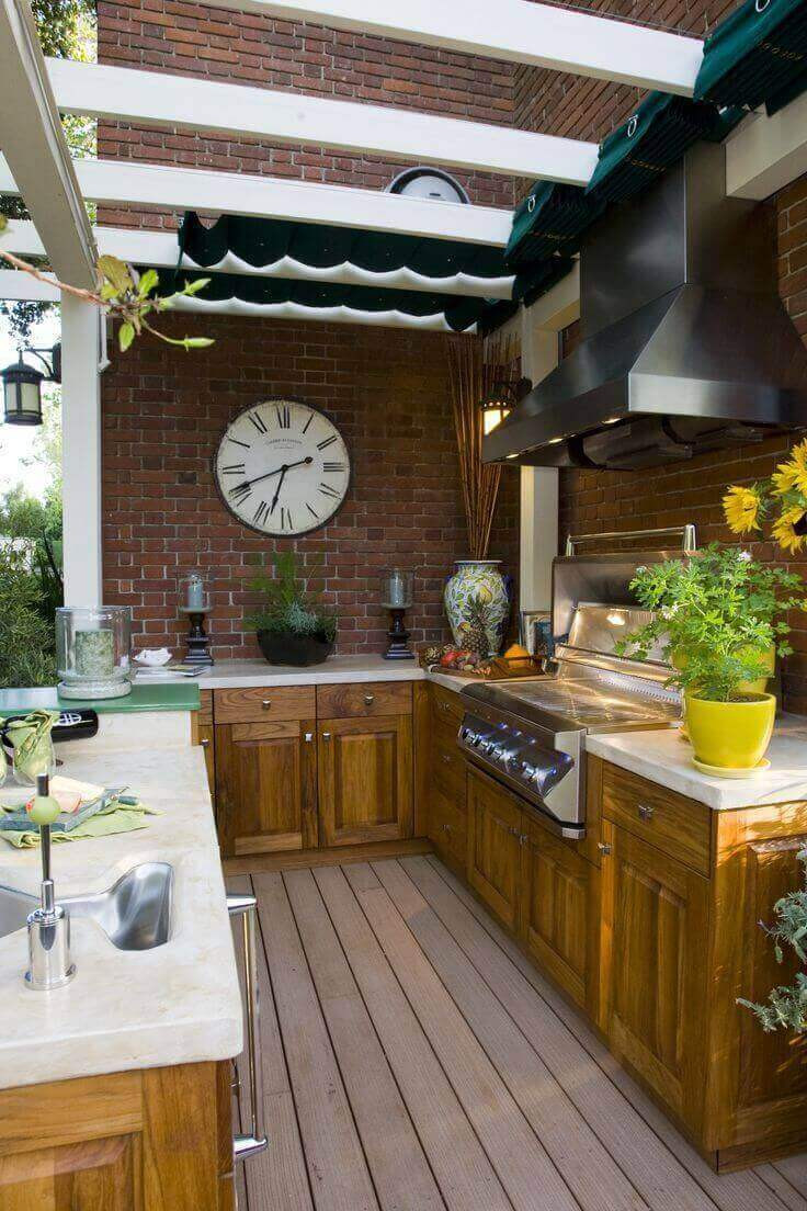 Simple Outdoor Kitchen Ideas
 31 Stunning Outdoor Kitchen Ideas & Designs With