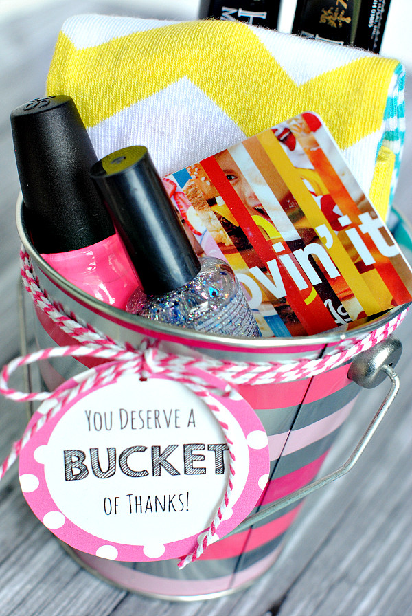 Simple Thank You Gift Ideas
 Thank You Gift Ideas Bucket of Thanks Crazy Little Projects