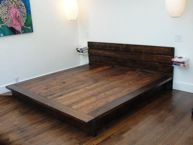Simple Wood Bed Frame DIY
 DIY King Platform Bed Frame