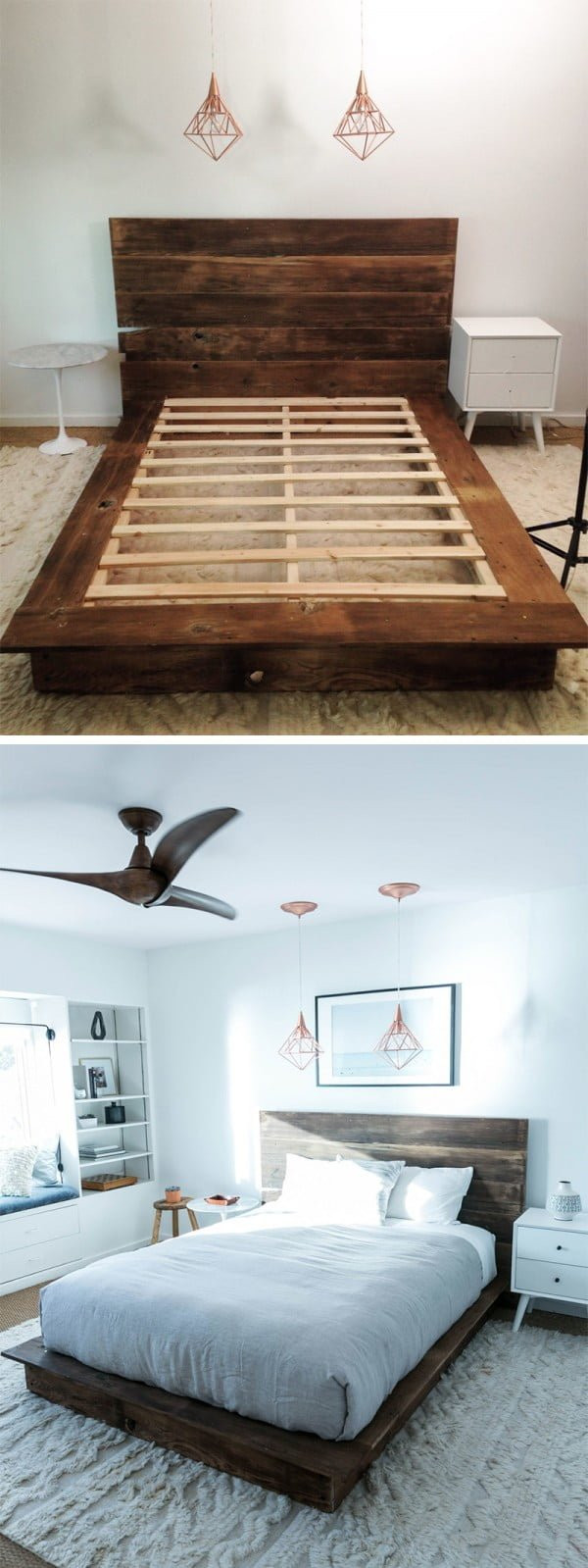Simple Wood Bed Frame DIY
 45 Easy DIY Bed Frame Projects You Can Build on a Bud