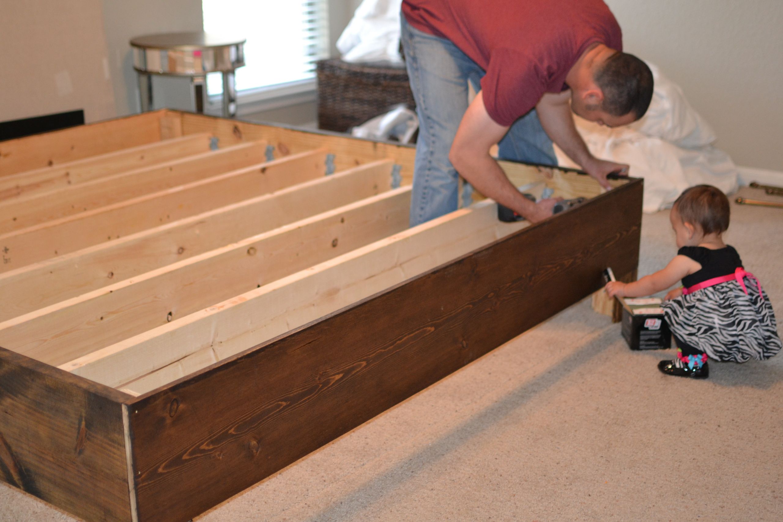 Simple Wood Bed Frame DIY
 Bedroom Wooden Homemade Bed Frame For Your Bedroom