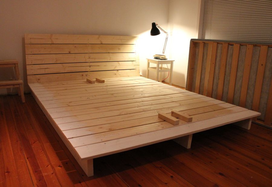Simple Wood Bed Frame DIY
 15 DIY Platform Beds That Are Easy To Build