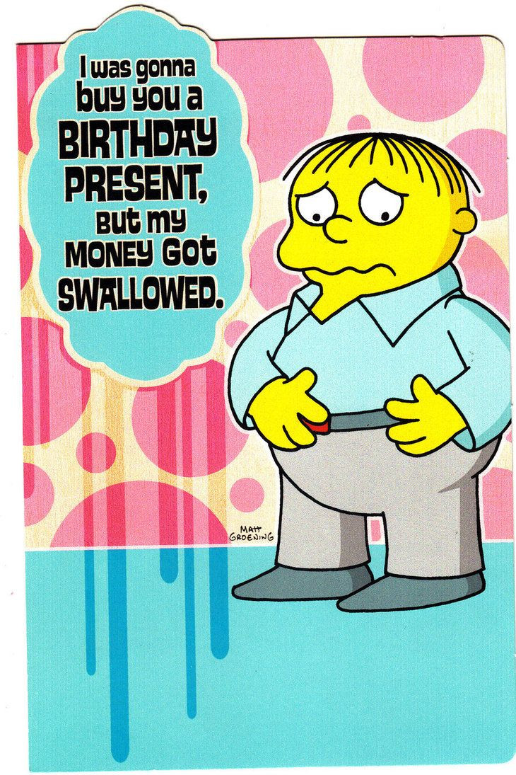 Simpsons Birthday Quotes
 Birthday Card with Ralph Wiggum on Deviantart