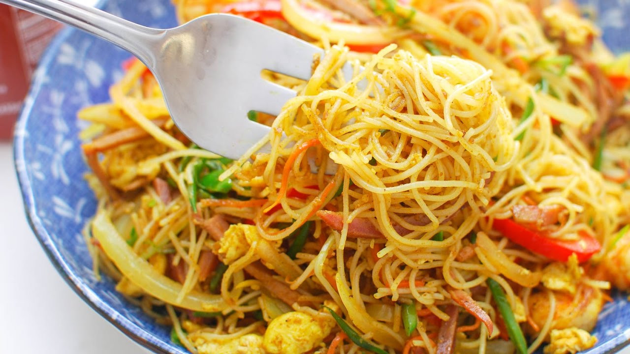 Singapore Rice Noodles
 How to Make Singapore Noodles Recipe