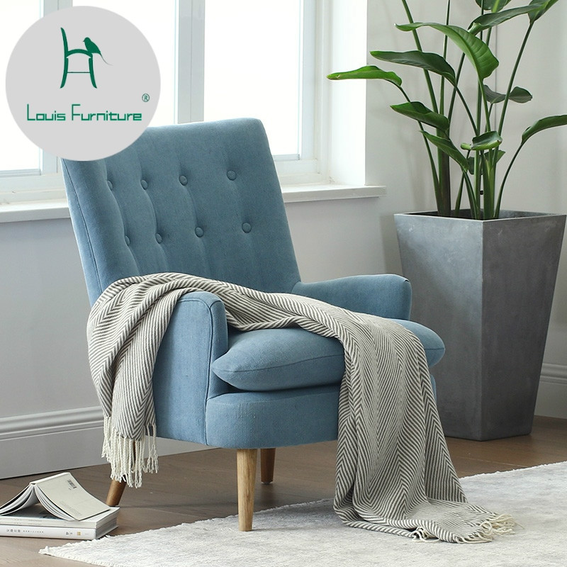 Single Chairs For Living Room
 Louis Fashion Living Room Chair Single Sofa Small