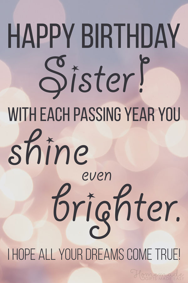 Sister Birthday Wishes Quotes
 150 Happy Birthday Wishes for Sister Find the Perfect