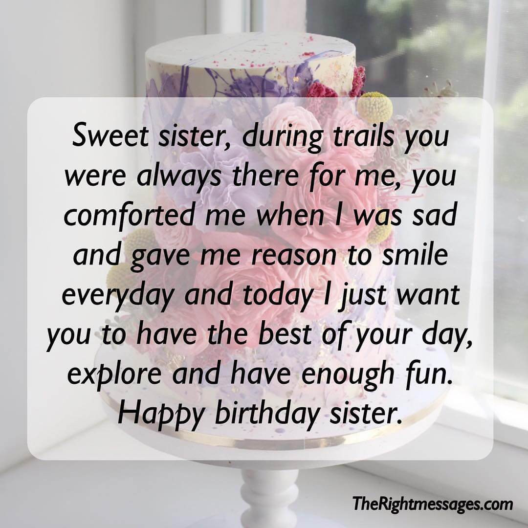 Sister Birthday Wishes Quotes
 Short And Long Birthday Messages Wishes & Quotes For