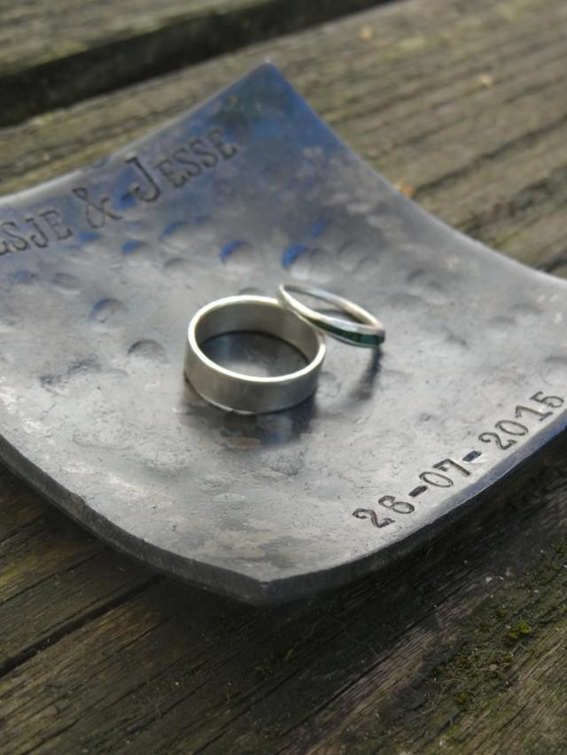 Sixth Anniversary Gift Ideas
 6th Iron Anniversary Gift wedding Ring Dish steel