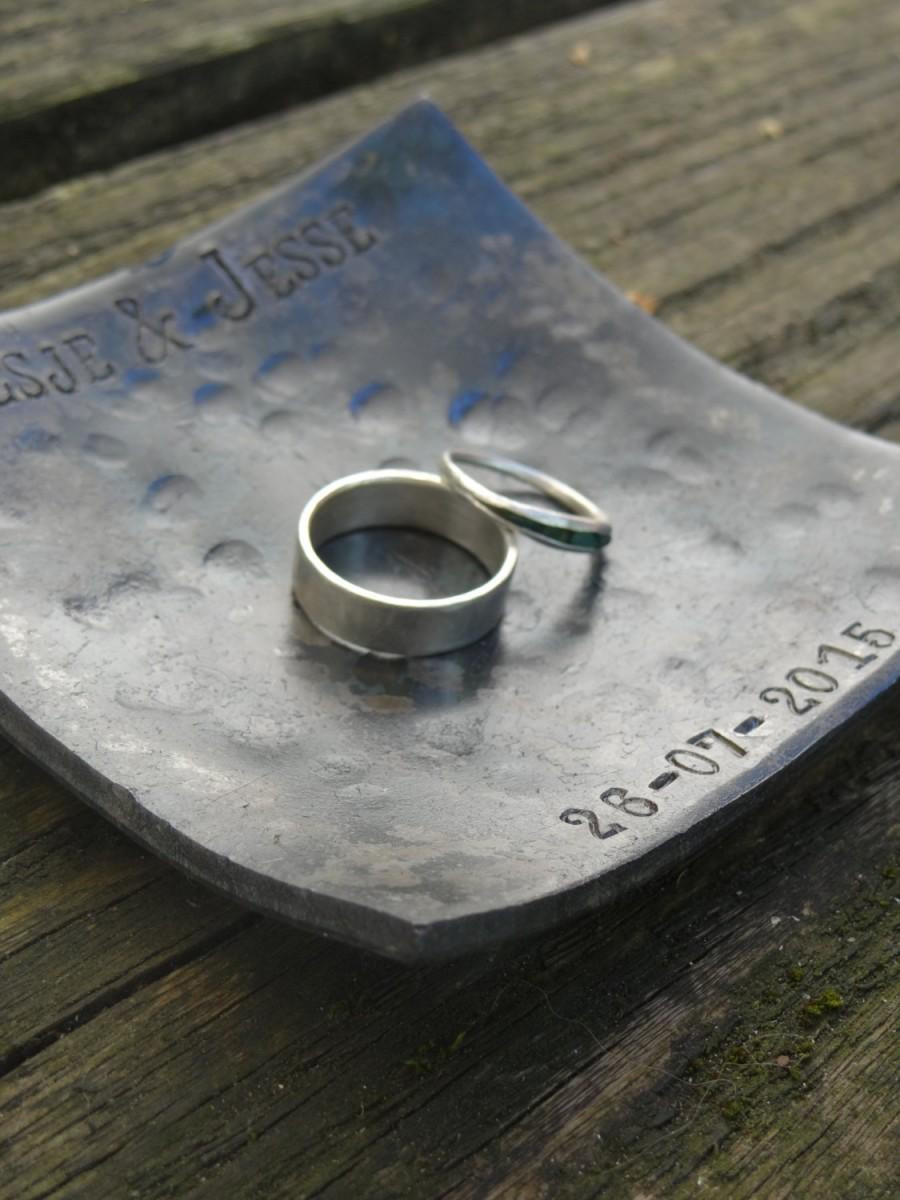 Sixth Wedding Anniversary Gift Ideas
 6th Iron Anniversary Gift wedding Ring Dish steel