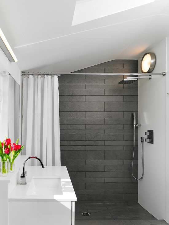 Slate Tile Bathroom Ideas
 40 gray slate bathroom tile ideas and pictures