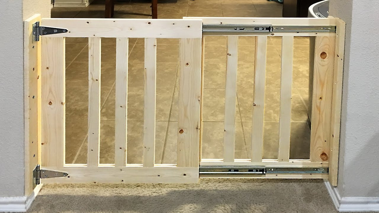 Sliding Baby Gate DIY
 DIY Sliding Baby Gate