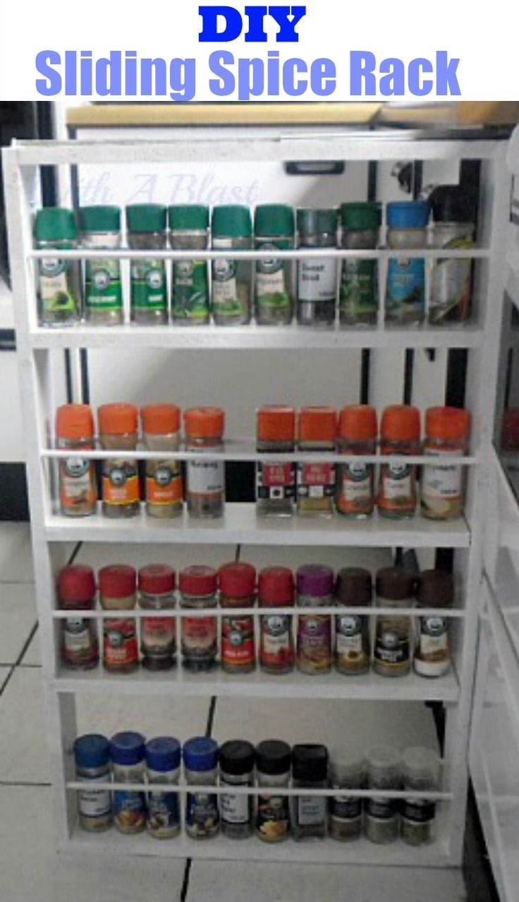 Sliding Spice Rack DIY
 DIY Sliding Spice Rack Step by step tutorial on how to