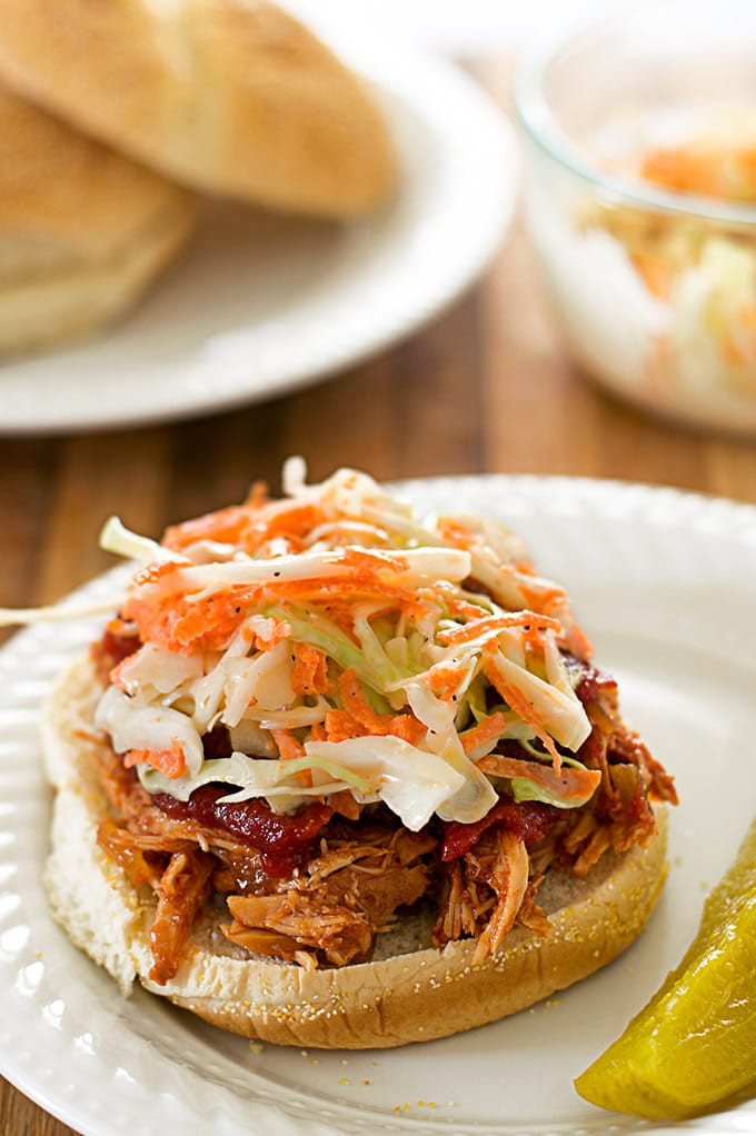 Slow Cooker Bbq Chicken Sandwiches
 Slow Cooker BBQ Chicken Sandwiches for Two Baking Mischief