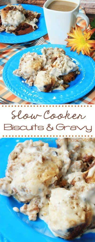 Slow Cooker Biscuits And Gravy
 Slow Cooker Biscuits and Gravy Mostly Homemade Mom