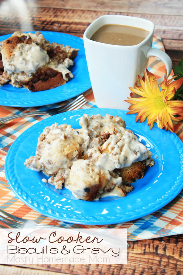 Slow Cooker Biscuits And Gravy
 Slow Cooker Biscuits and Gravy