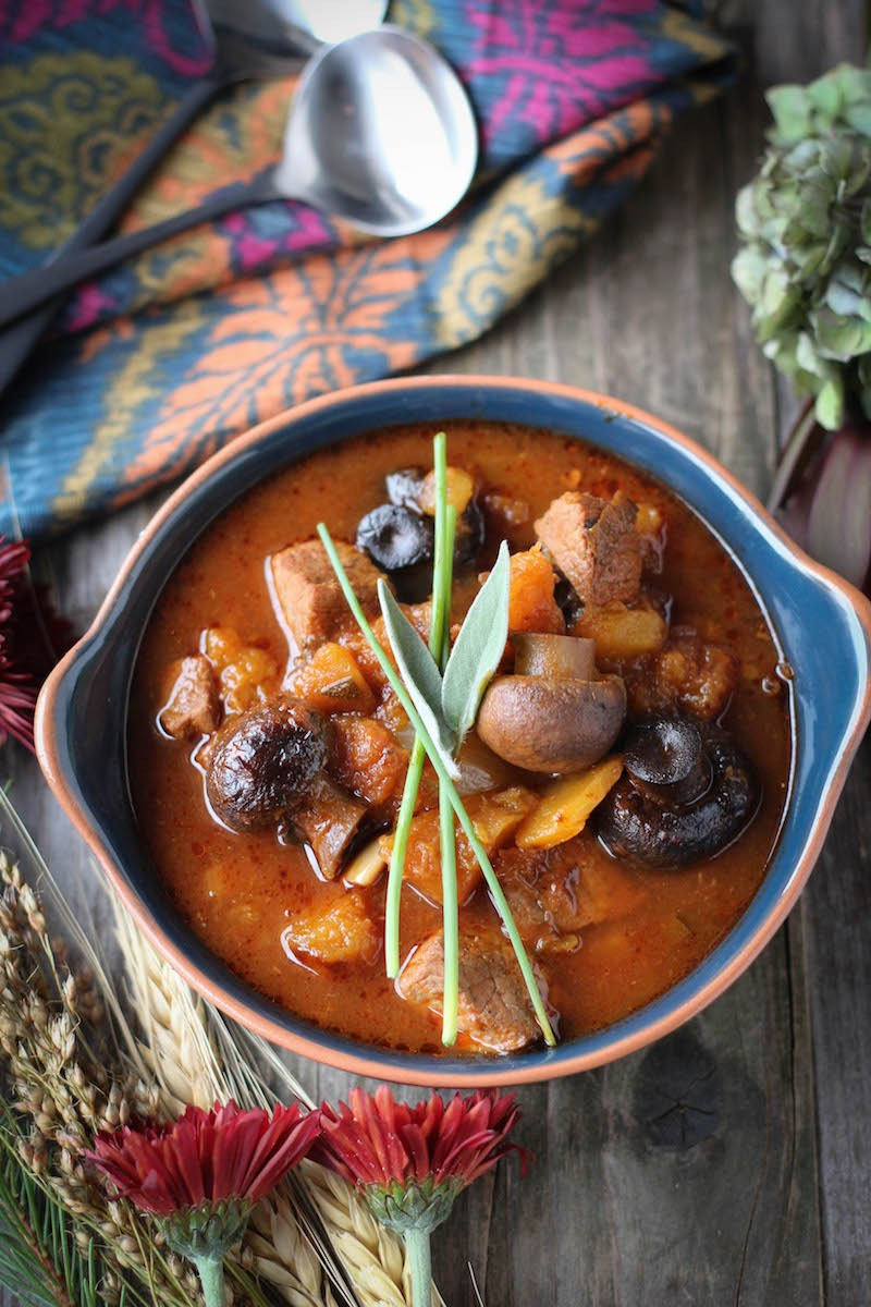 Slow Cooker Butternut Squash Stew
 Slow Cooker Butternut Squash & Sage Beef Stew PaleOMG