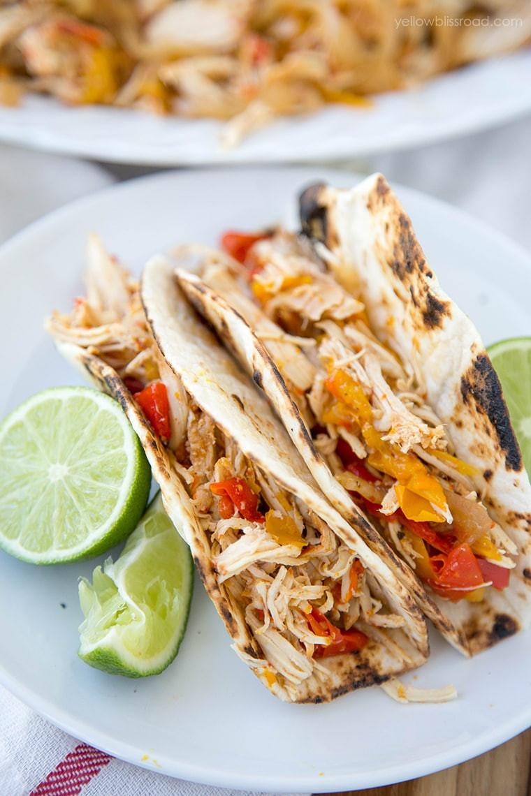 Slow Cooker Chicken Fajitas Tasty
 Slow Cooker Chicken Fajitas