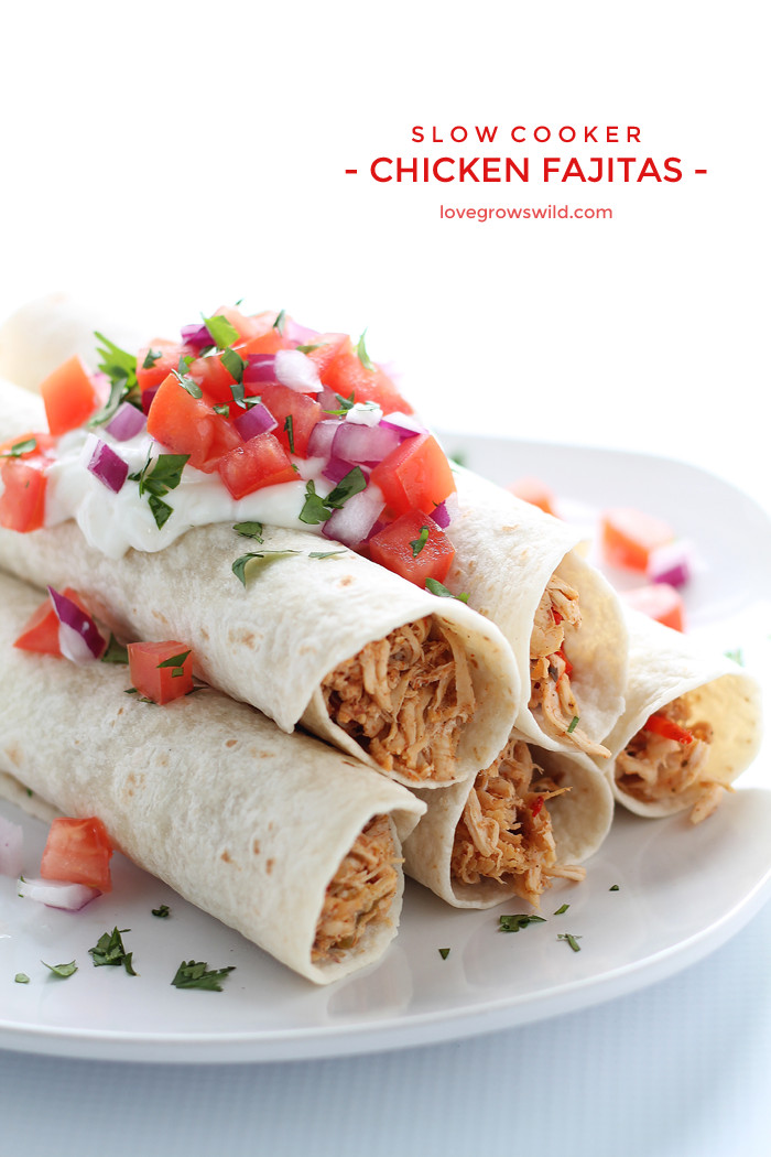 Slow Cooker Chicken Fajitas Tasty
 Delicious Summer Recipes The Golden Sycamore