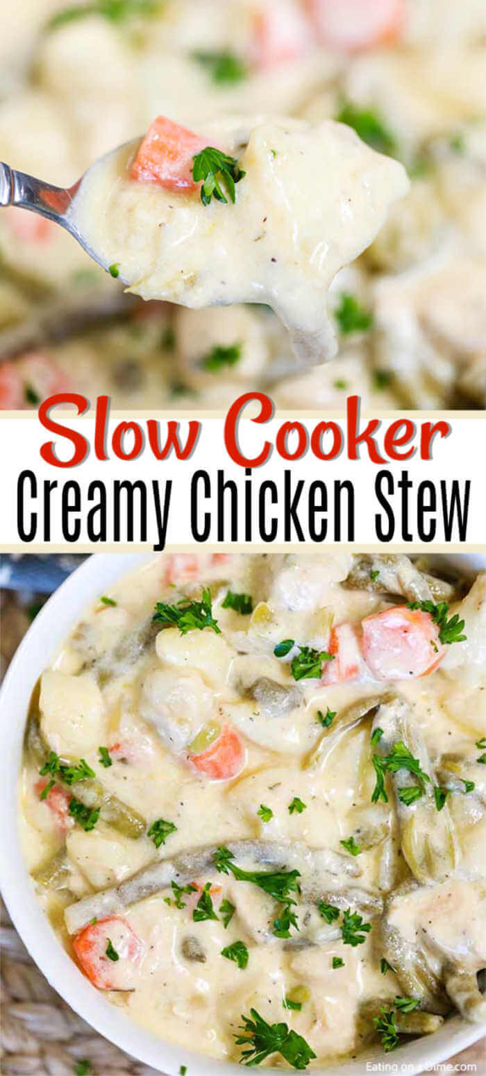 Slow Cooker Creamy Chicken Stew
 Slow Cooker Creamy Chicken Stew Recipe simple chicken