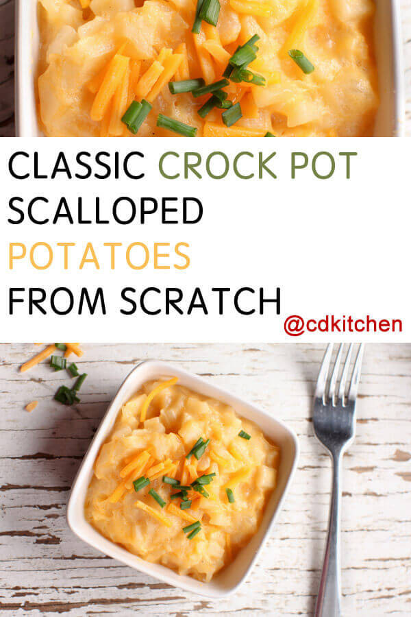 Slow Cooker Scalloped Potatoes No Cheese
 Classic Crock Pot Scalloped Potatoes From Scratch Recipe