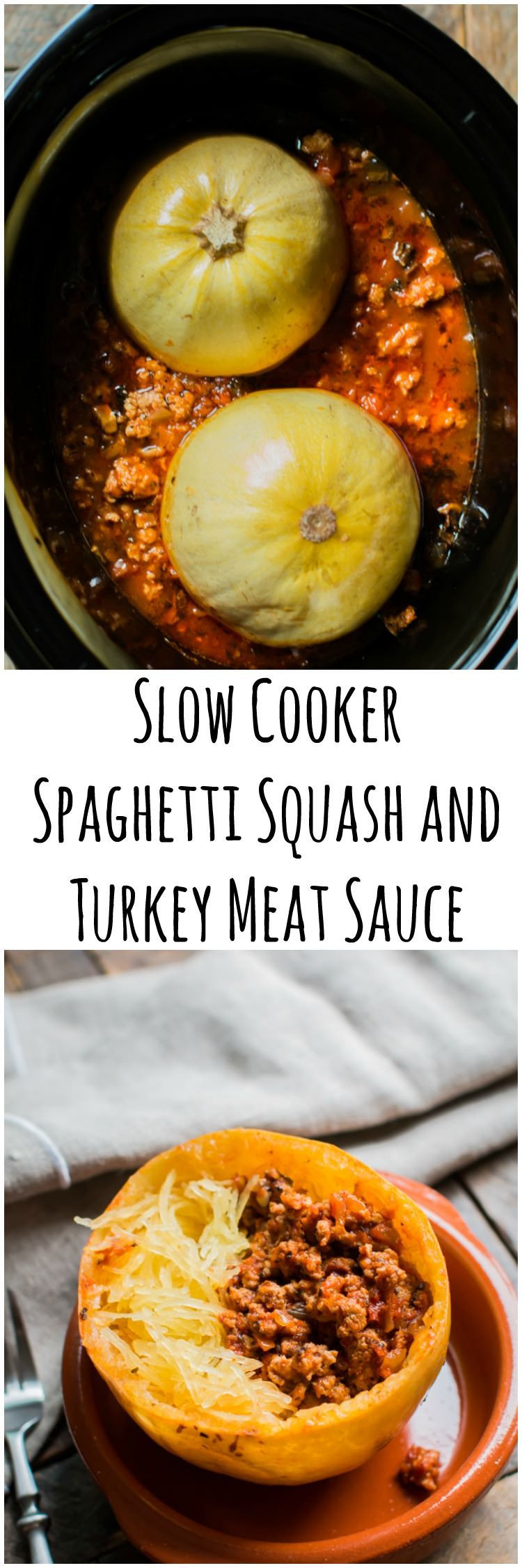 Slow Cooker Spaghetti Squash
 Slow Cooker Spaghetti Squash and Turkey Meat Sauce
