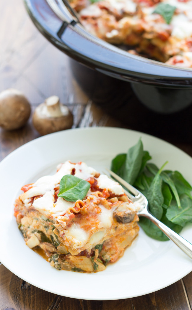Slow Cooker Spinach Lasagna
 Slow Cooker Spinach Ricotta Lasagna