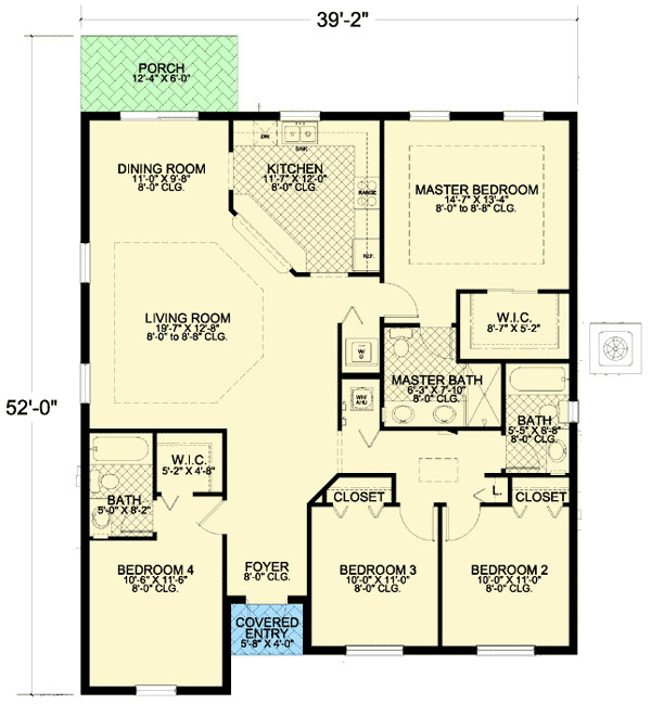 Small 4 Bedroom House Plans
 Architectural Designs