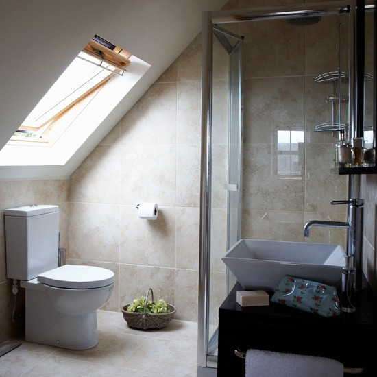 Small Attic Bathroom
 Attic en suite bathroom