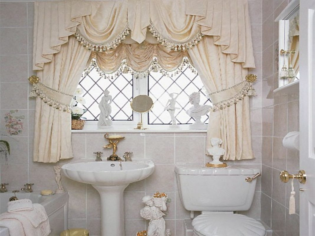 Small Bathroom Curtains
 diy small bathroom window curtains ideas