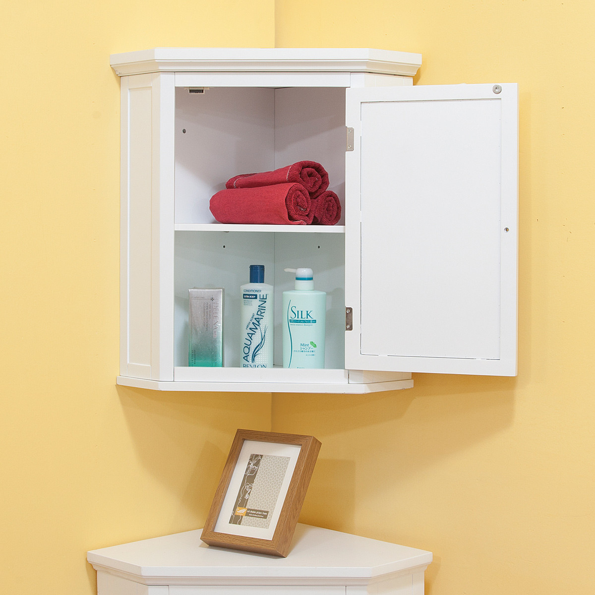 Small Bathroom Storage Cabinets
 Space Efficient Corner Bathroom Cabinet for Your Small