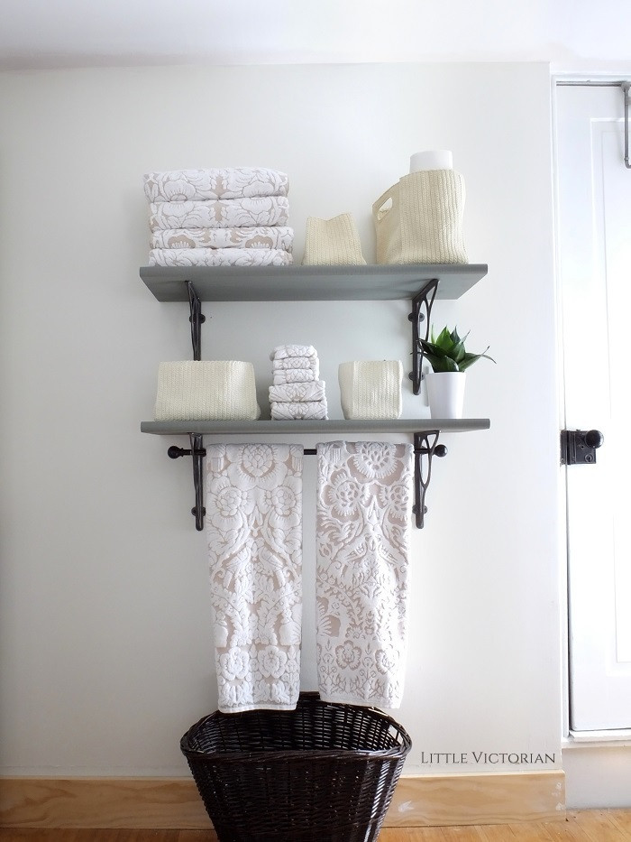 Small Bathroom Wall Shelf
 Bathroom shelves Little Victorian