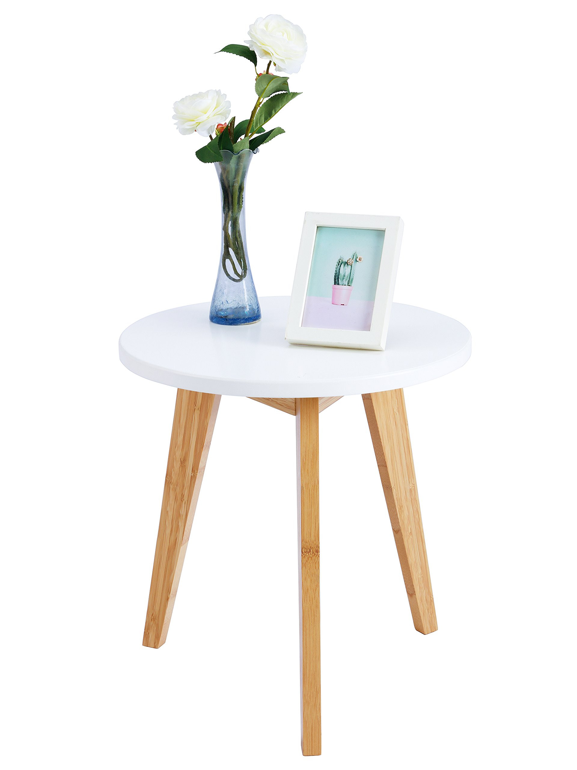 Small Bedroom End Tables
 WILSHINE Small Round End Table for Small Spaces in Living