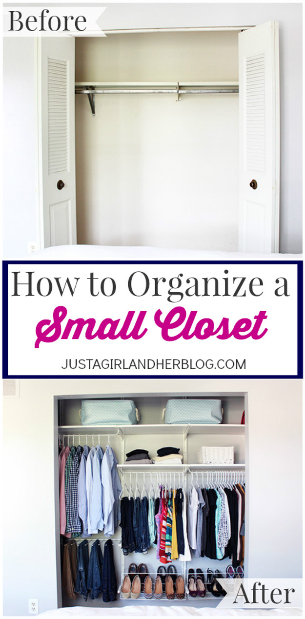 Small Closet Organization DIY
 31 Closet Organizing Hacks and Organization Ideas