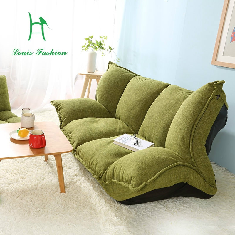 Small Couch For Bedroom
 Wood and lazy sofa bed Japanese tatami sofa simple bedroom