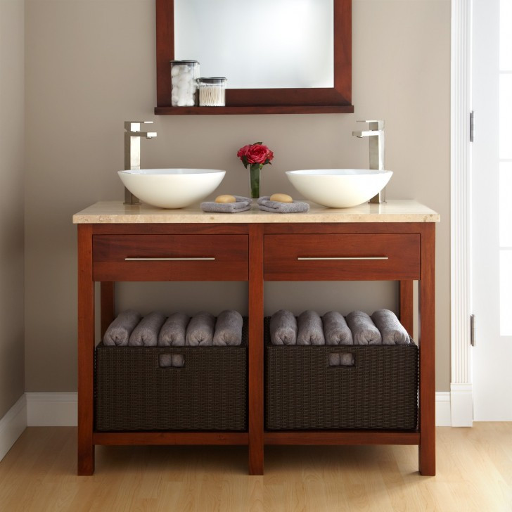 Small Double Bathroom Vanities
 Adorable Concept of Double Sink Bathroom Vanity – HomesFeed