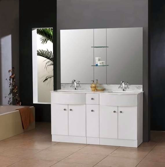 Small Double Bathroom Vanities
 Double Sink Vanities for Small Bathrooms AyanaHouse