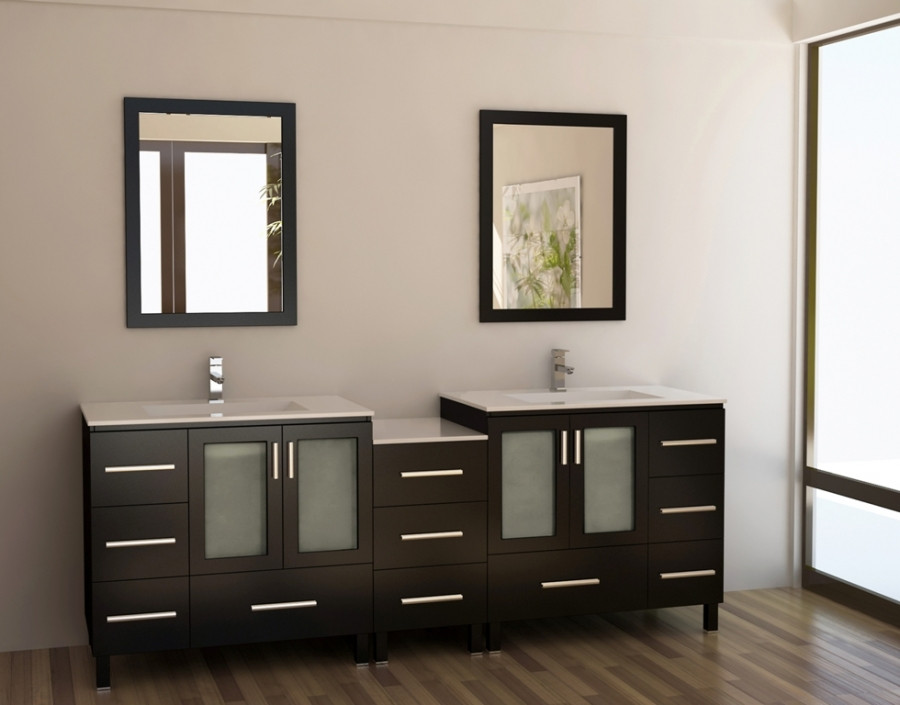 Small Double Bathroom Vanities
 88 Inch Double Sink Bathroom Vanity with Ample Storage