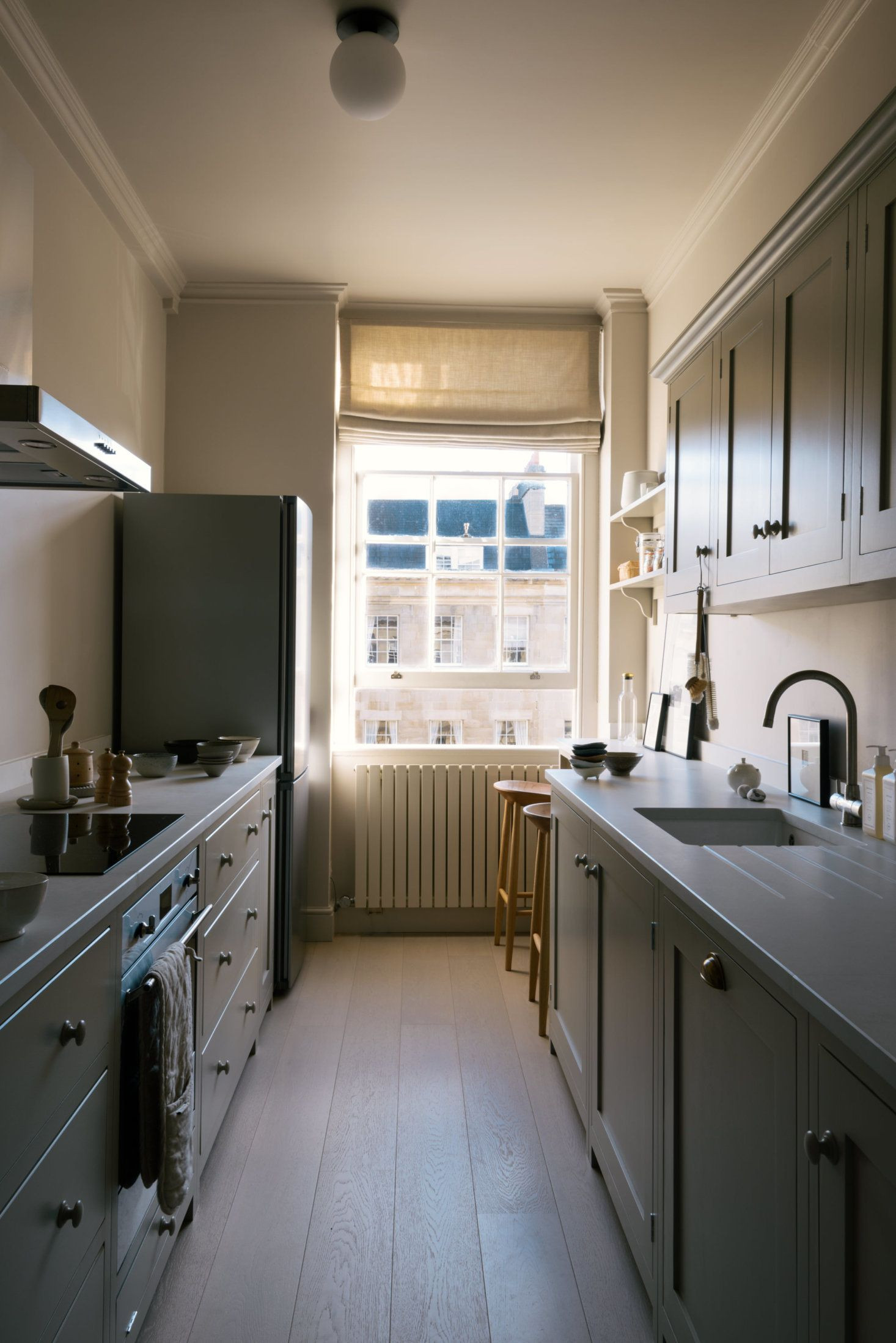 Small Galley Kitchen Remodeling
 Shaker Galley Kitchen a Stylish Small Design by deVol for