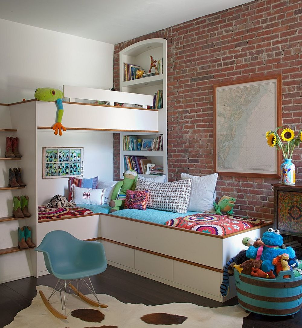 Small Kids Room
 25 Vivacious Kids’ Rooms with Brick Walls Full of Personality