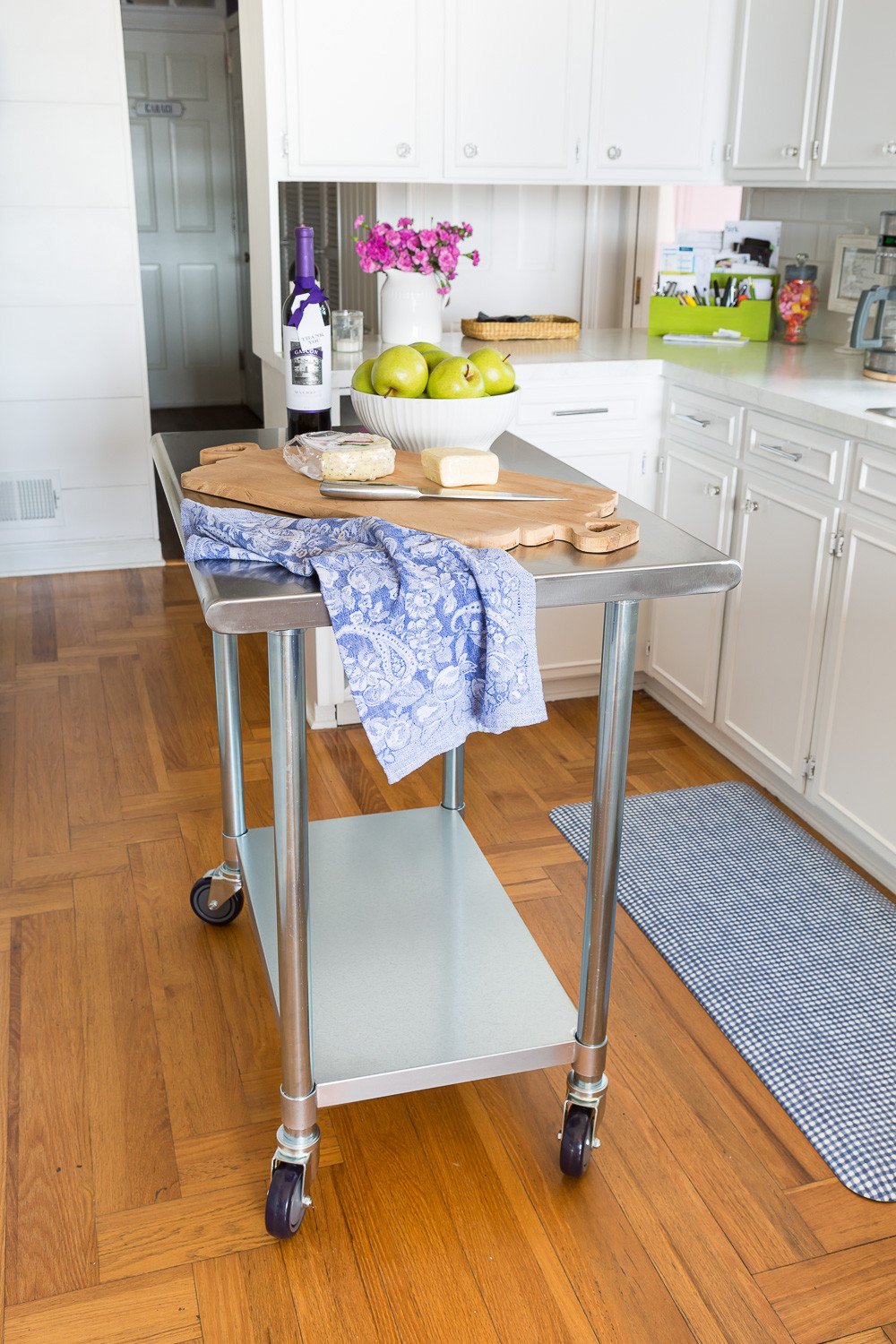 Small Kitchen Island On Wheels
 Adding a Kitchen Island to My Small Kitchen