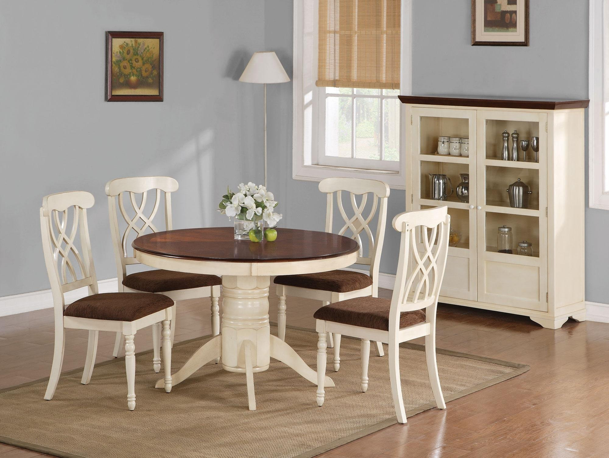 Small Round Kitchen Table Sets
 Beautiful White Round Kitchen Table and Chairs