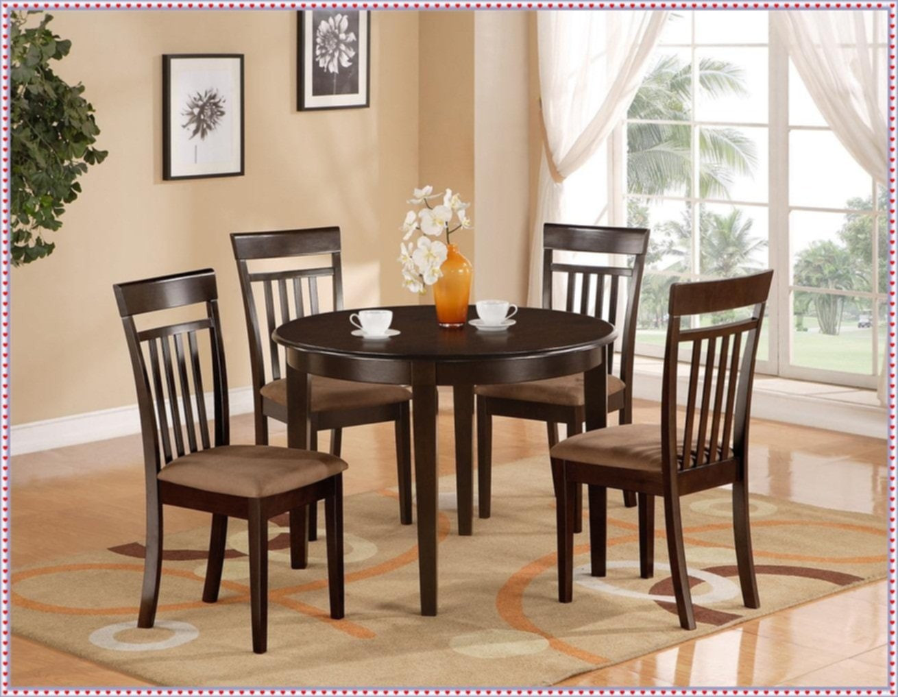 target small round kitchen table