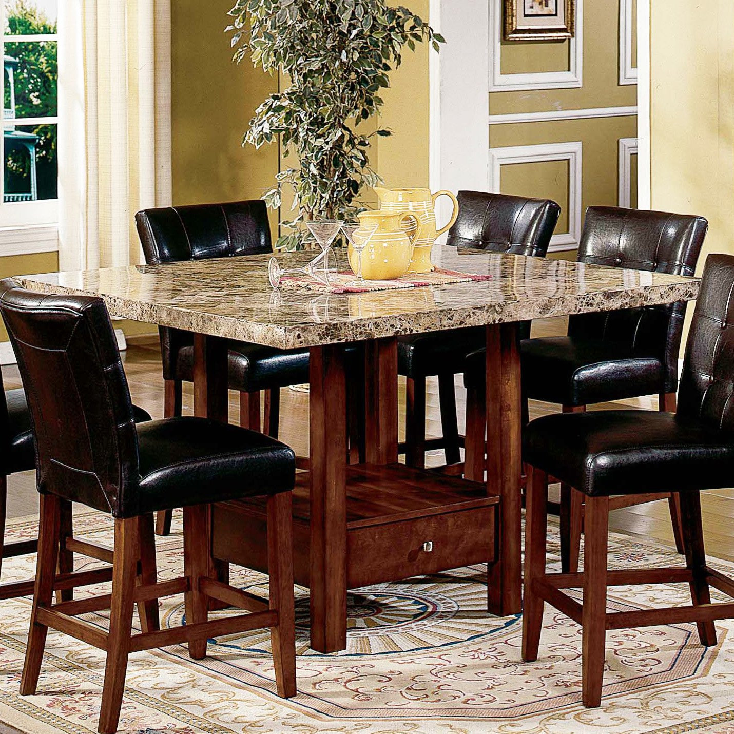 Small Tall Kitchen Table Beautiful High Top Kitchen Table Sets Homesfeed Of Small Tall Kitchen Table 