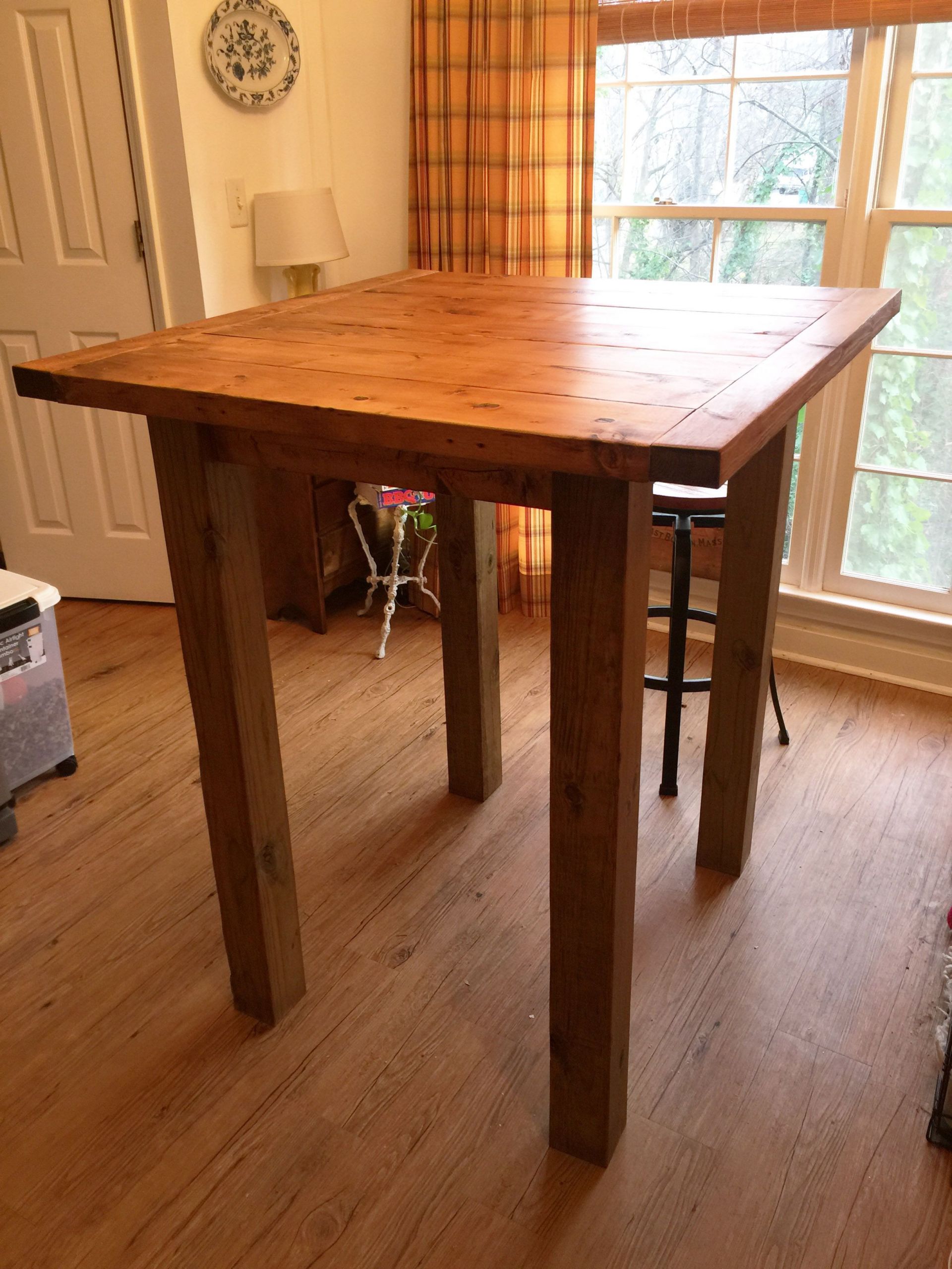 Small Tall Kitchen Table
 Ana White Small Pub Table DIY Projects