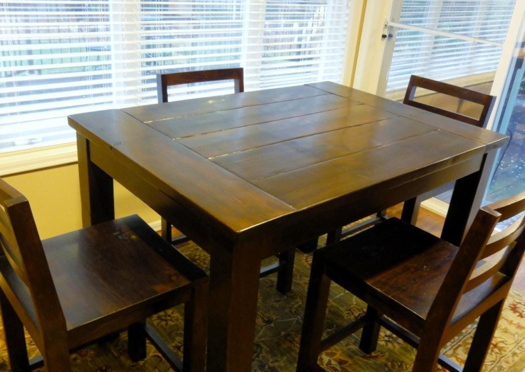 tall kitchen table for 4