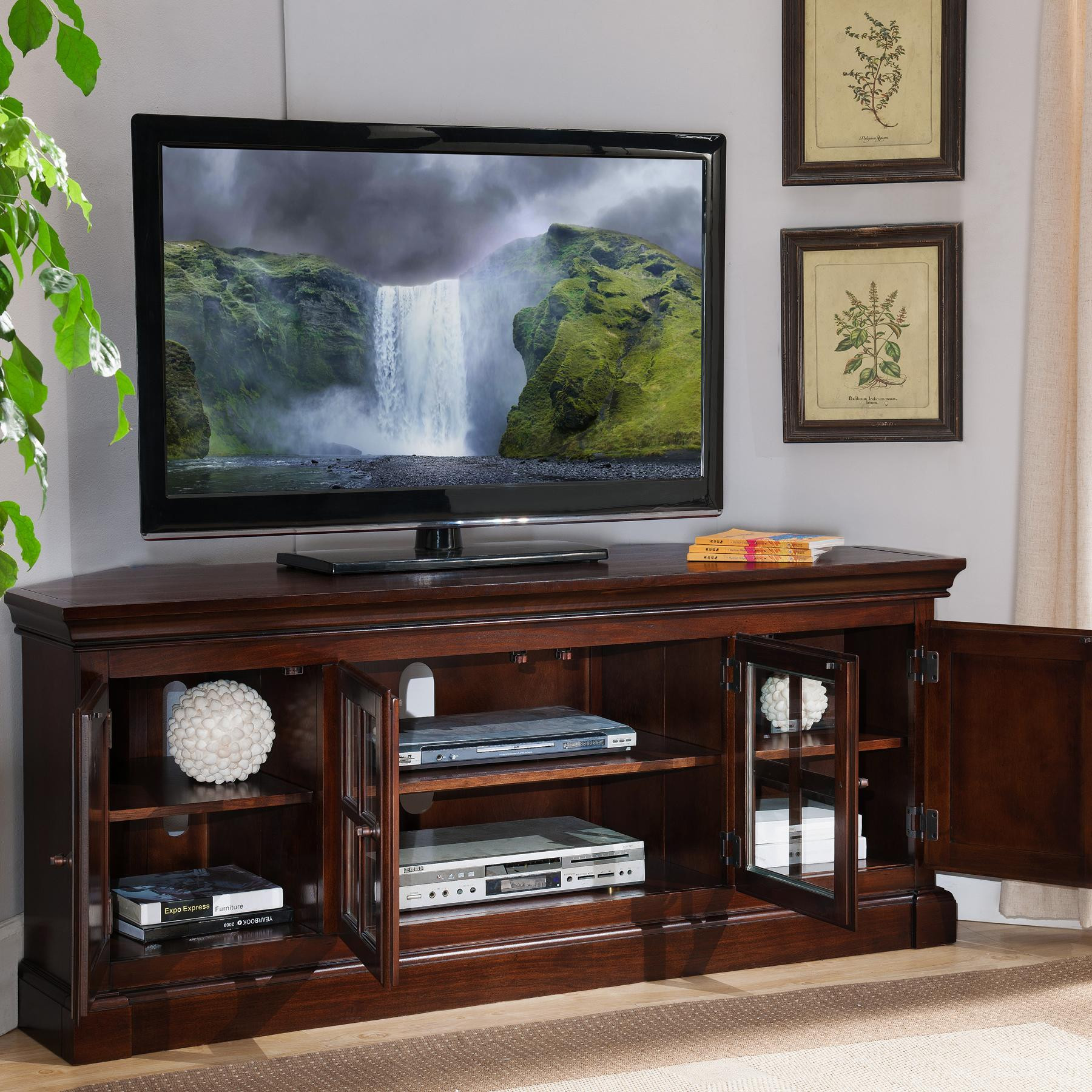 Small Tv For Kitchen Amazon
 Amazon Leick Bella Maison 56" Corner TV Stand with