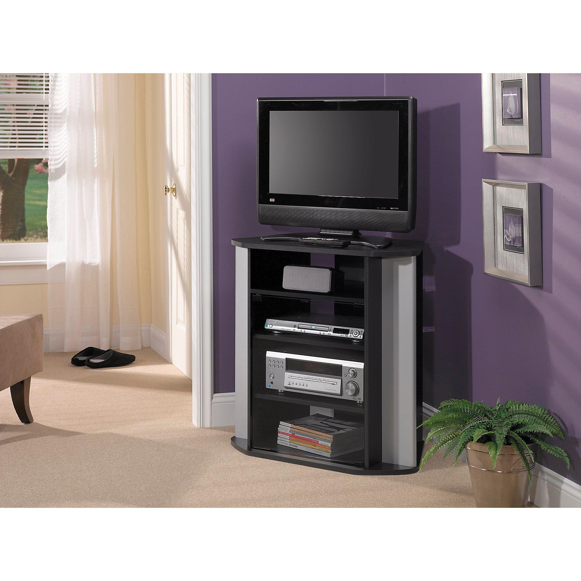 Small Tv For Kitchen Amazon
 Amazon Visions Tall Corner TV Stand in Black and