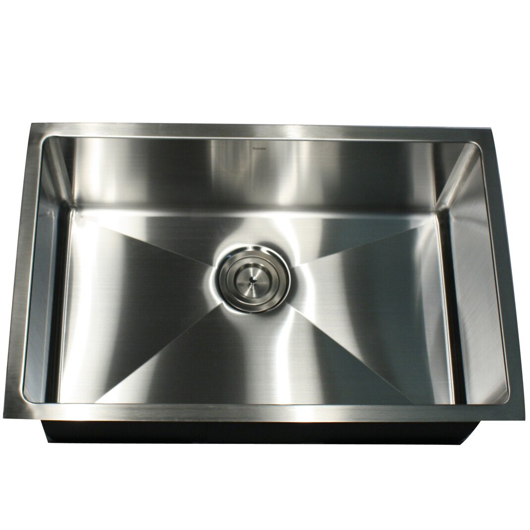 Small Undermount Kitchen Sink
 Nantucket Sinks Pro Series 28" x 18" Rectangle Undermount