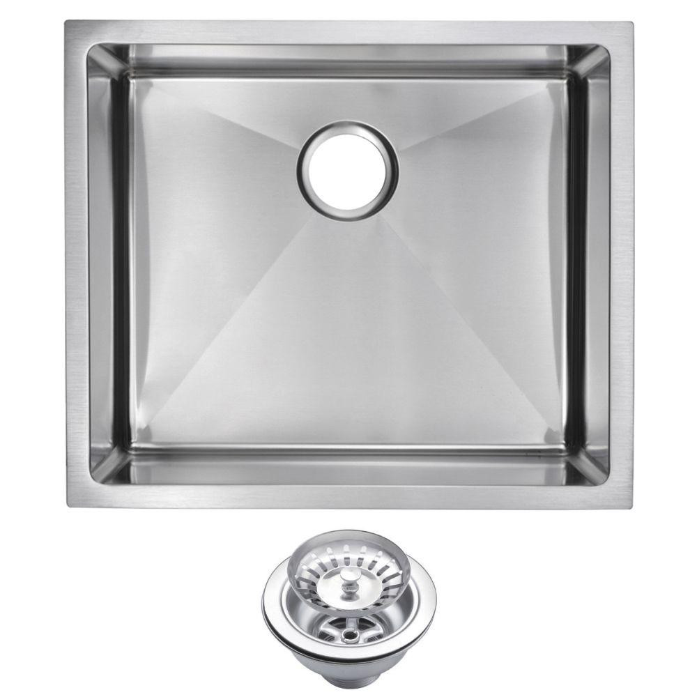 Small Undermount Kitchen Sink
 Water Creation Undermount Small Radius Stainless Steel 23